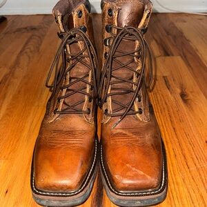 Justin Boots Men's Brown Steel Toe Boots